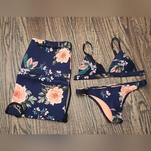 Triangl Floral Bikini with Bag